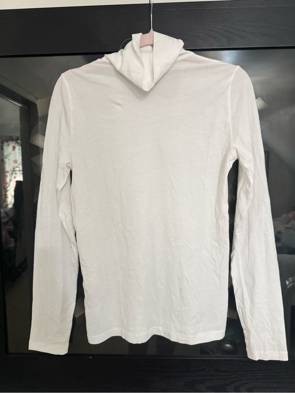 J.Crew NWT White Tissue Turtleneck Long Sleeve Tee Top Medium